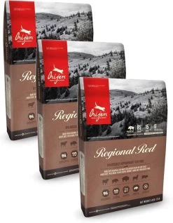 Orijen Whole Prey Regional Red Cat Rund&Zwijn – Kattenvoer – 3 X 1.8 Kg
