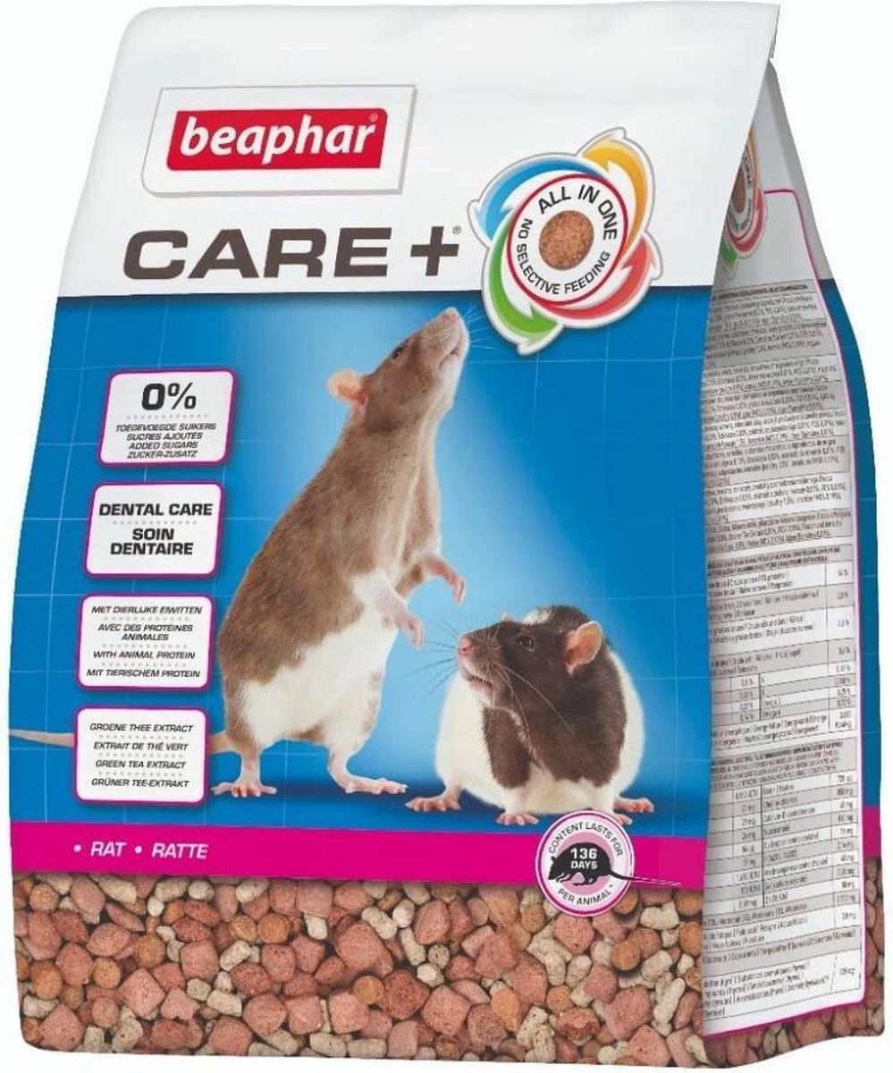 Beaphar Xtravital Care + Rattenvoer – 1.5 Kg 1 Beaphar Xtravital Care + Rattenvoer – 1.5 Kg