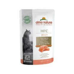 Almo Nature HFC Jelly Kattenvoer – Maaltijdzakje – Zalm – 24 X 55 Gr